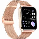Smartwatch Gravity Różowe Złoto Fioletowy 2 Paski GT17-3 Gravity