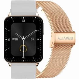 Smartwatch Gravity Różowe Złoto Szary 2 Paski GT17-4 Gravity