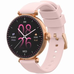Smartwatch Gravity Różowe Złoto-srebrny Różowy 2 Paski GT26-4 Gravity