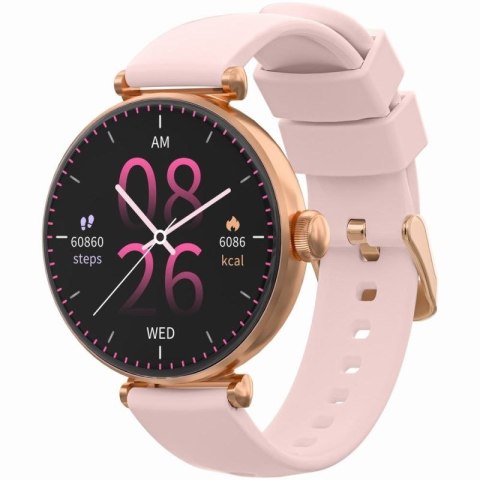 Smartwatch Gravity Różowe Złoto-srebrny Różowy 2 Paski GT26-4 Gravity