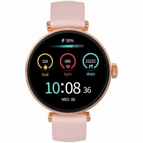 Smartwatch Gravity Różowe Złoto-srebrny Różowy 2 Paski GT26-4 Gravity