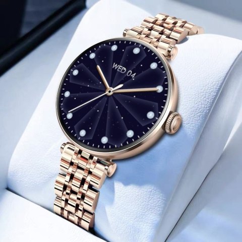 Smartwatch Gravity Różowe Złoto-srebrny Różowy 2 Paski GT26-4 Gravity