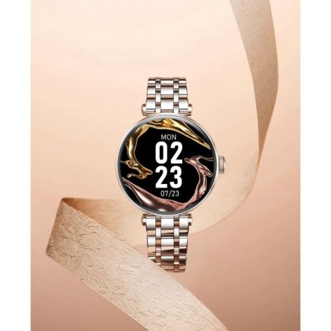 Smartwatch Gravity Różowe Złoto-srebrny Różowy 2 Paski GT26-4 Gravity