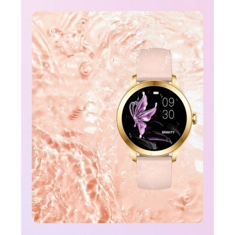 Smartwatch Gravity Różowo Złoty 2 Paski GT25-1 PRO Gravity