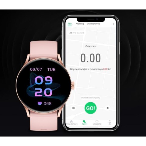 Smartwatch Gravity Różowy GT2-1 PRO Gravity