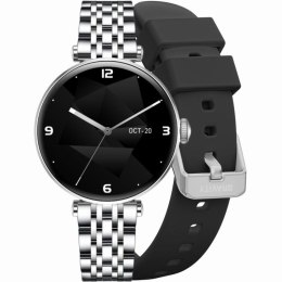 Smartwatch Gravity Srebrno Czarny 2 Paski GT26-9 Gravity