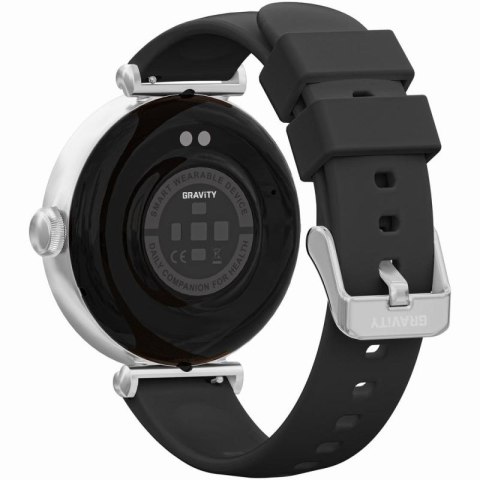 Smartwatch Gravity Srebrno Czarny 2 Paski GT26-9 Gravity