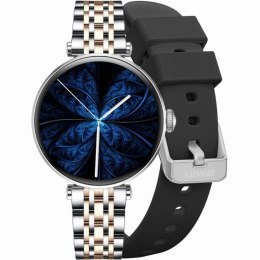 Smartwatch Gravity Srebrno Różowe Złoto Czarny 2 Paski GT26-5 Gravity