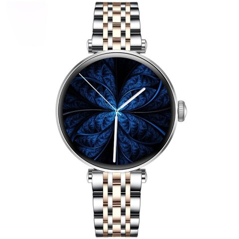 Smartwatch Gravity Srebrno Różowe Złoto Czarny 2 Paski GT26-5 Gravity