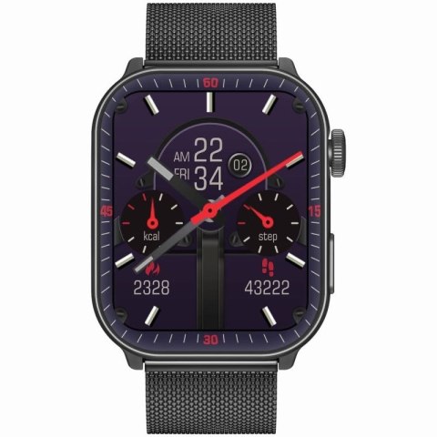 Smartwatch Męski GRAVITY GT28-1 Pasek + Bransoleta Czarny Gravity