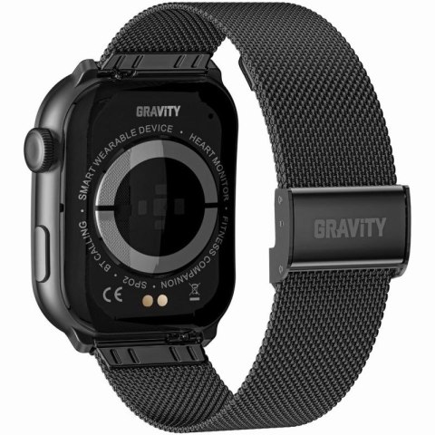 Smartwatch Męski GRAVITY GT28-1 Pasek + Bransoleta Czarny Gravity