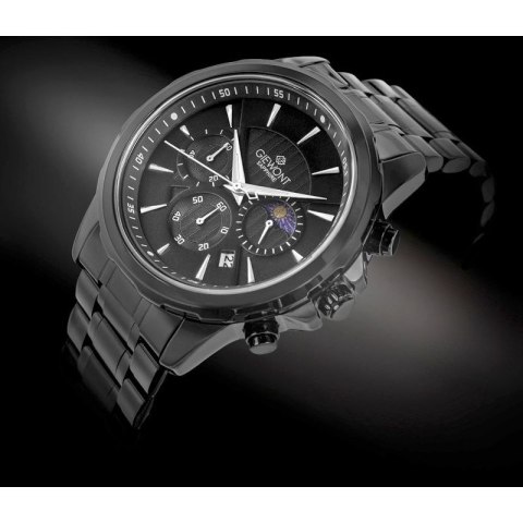 Zegarek Męski Giewont Chronograph Sapphire Czarny GW9460-B1 Giewont