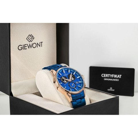 Zegarek Męski Giewont Chronograph Sapphire Niebieski GW4580-B5 Giewont