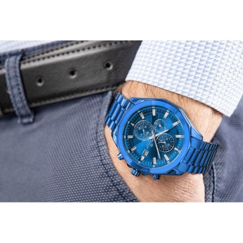 Zegarek Męski Giewont Chronograph Sapphire Niebieski GW7290-B5 Giewont
