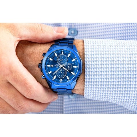 Zegarek Męski Giewont Chronograph Sapphire Niebieski GW7290-B5 Giewont