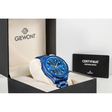 Zegarek Męski Giewont Chronograph Sapphire Niebieski GW7290-B5 Giewont