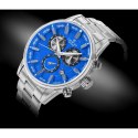 Zegarek Męski Giewont Chronograph Sapphire Srebrno Niebieski GW4580-B3 Giewont