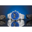 Zegarek Męski Giewont Chronograph Sapphire Srebrno Niebieski GW4580-B3 Giewont