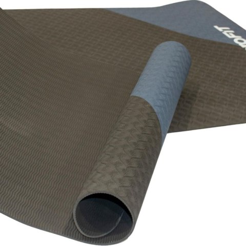MATA DO JOGI I FITNESS TPE ANTYPOŚLIZGOWA CZARNO-NIEBIESKA ENERO FIT Enero