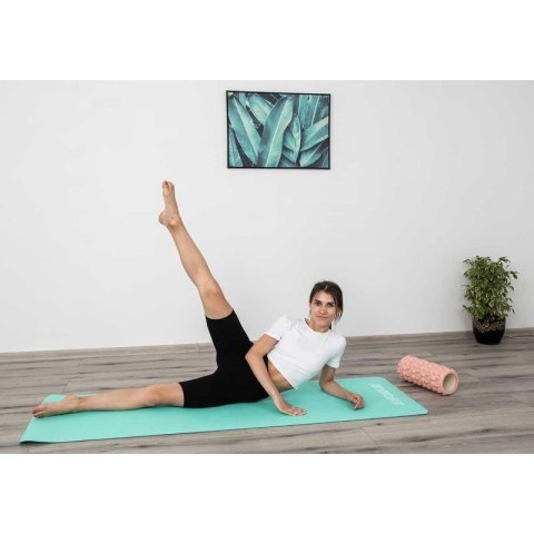 MATA DO JOGI I FITNESS TPE ANTYPOŚLIZGOWA MIĘTOWO-SZARA ENERO FIT Enero
