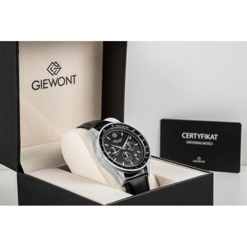 Zegarek Męski Giewont Chronograph Sapphire Czarny GW3520-A4 Giewont