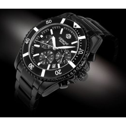 Zegarek Męski Giewont Chronograph Sapphire Czarny GW3970-B4 Giewont