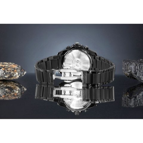 Zegarek Męski Giewont Chronograph Sapphire Czarny GW3970-B4 Giewont