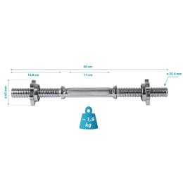 GRYF KRÓTKI 40 CM + ZACISKI ENERO FIT fi25,4 MM Enero