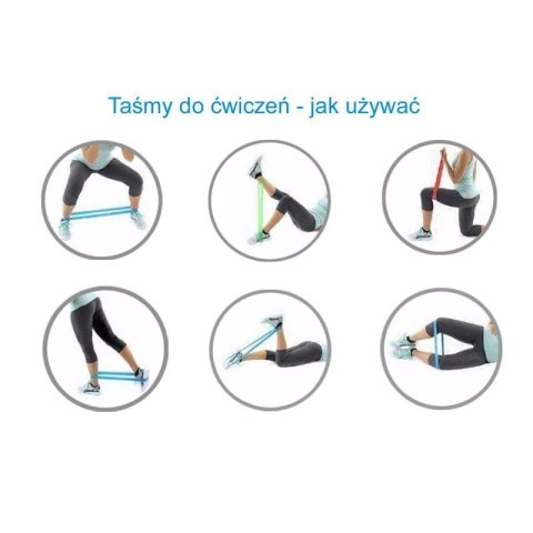 GUMA TAŚMA OPOROWA POWER BAND 25-60KG ZIELONA ENERO FIT Enero