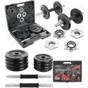 HANTLA ŻELIWNA 19 KG ( 2x9.5 KG ) WALIZKA ENERO FIT Enero