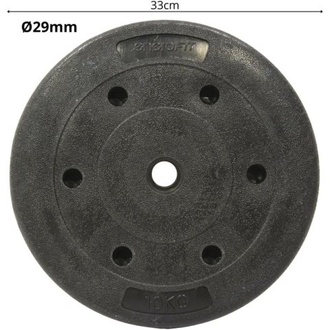 OBCIĄŻENIE BETONOWE 10 KG ENERO FIT fi29MM Enero