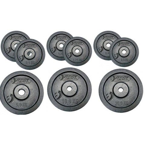 OBCIĄŻENIE ŻELIWNE CZARNE 10 KG BEST SPORTING fi 30mm BEST SPORTING