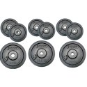 OBCIĄŻENIE ŻELIWNE CZARNE 2x1,25 KG BEST SPORTING fi 30mm BEST SPORTING