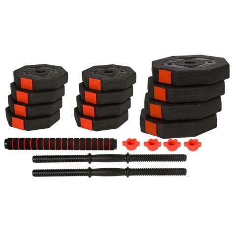 REGULOWANE HANTLE TRENINGOWE 2x10KG Z FUNKCJĄ SZTANGI ENERO FIT Enero