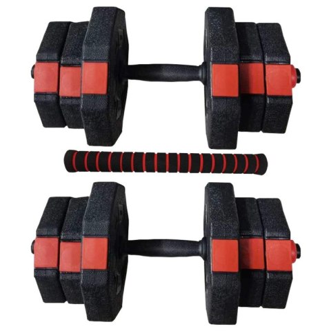 REGULOWANE HANTLE TRENINGOWE 2x10KG Z FUNKCJĄ SZTANGI ENERO FIT Enero
