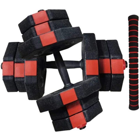 REGULOWANE HANTLE TRENINGOWE 2x10KG Z FUNKCJĄ SZTANGI ENERO FIT Enero