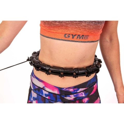 HULA HOP Z MASAŻEREM I OBCIĄŻENIEM CZARNY ENERO FIT Enero