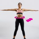 HULA HOP Z MASAŻEREM OBCIĄŻENIEM I LICZNIKIEM FUKSJA ENERO FIT Enero