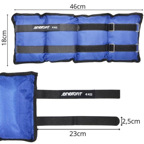 OBCIĄŻENIE NA PRZEGUBY NIEBIESKIE 8KG (2x4KG) ENERO FIT Enero