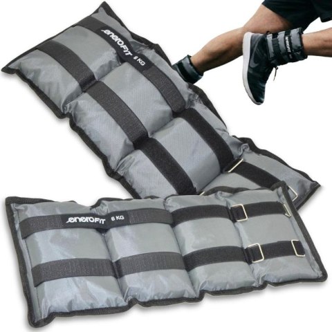 OBCIĄŻENIE NA PRZEGUBY SZARE 12KG (2x6KG) ENERO FIT Enero