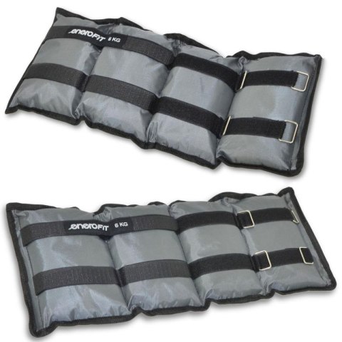 OBCIĄŻENIE NA PRZEGUBY SZARE 12KG (2x6KG) ENERO FIT Enero