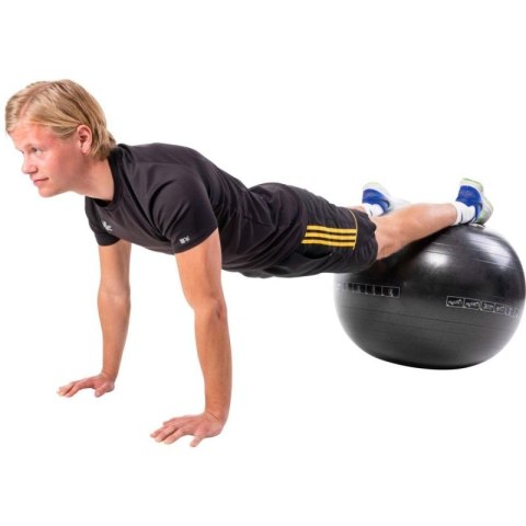 PIŁKA DO ĆWICZEŃ FITNESS 65CM CZARNA PURE 2 IMPROVE Pure 2 Improve