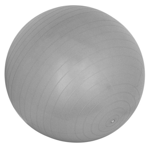 PIŁKA GIMNASTYCZNA DO ĆWICZEŃ FITNESS 65CM ANTIBURST SZARA XQMAX