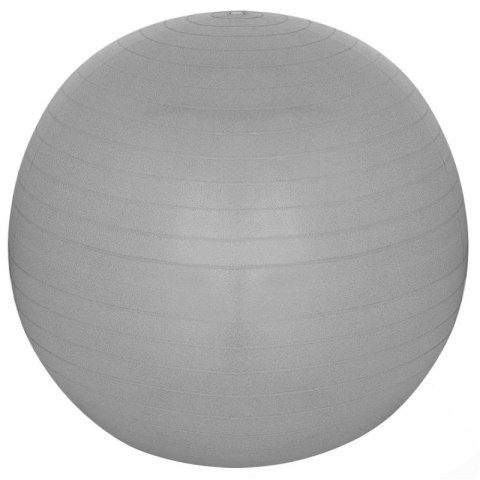 PIŁKA GIMNASTYCZNA DO ĆWICZEŃ FITNESS 65CM ANTIBURST SZARA XQMAX
