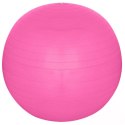 PIŁKA GIMNASTYCZNA DO ĆWICZEŃ FITNESS 75CM ANTIBURST RÓŻOWA XQMAX