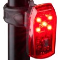 LAMPKA ROWEROWA NA TYŁ 5 LED FUNKCJA STOP CERTYFIKAT DUNLOP Dunlop