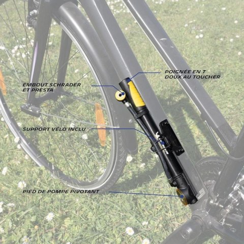 POMPKA ROWEROWA MINI Z MANOMETREM 2w1 ALU MICHELIN 8 bar(120PSI) Michelin