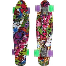 DESKOROLKA PLASTIKOWA 22 CALE ENERO GRAFFITI LED 1030852 Enero