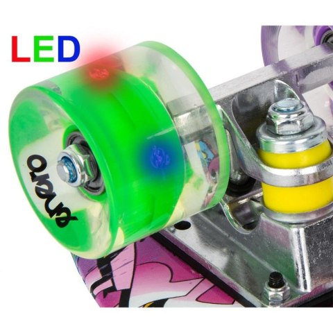 DESKOROLKA PLASTIKOWA 22 CALE ENERO GRAFFITI LED 1030852 Enero