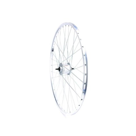 KOŁO 28 CALI PRZÓD Z PIASTĄ SHIMANO OBRĘCZ SREBRNA Shimano